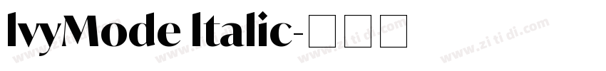 lvyMode ltalic字体转换